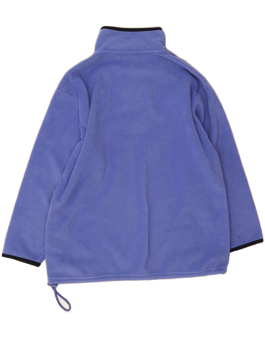 ST. BERNARD Womens Zip Neck Fleece Jumper UK 10/12 Medium Blue Polyester Vintage St. Bernard and Second-Hand St. Bernard from Messina Hembry 