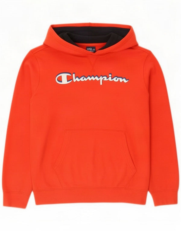 Maglione con cappuccio grafico da bambino Champion 11-12 anni Large Rosso Cotone
