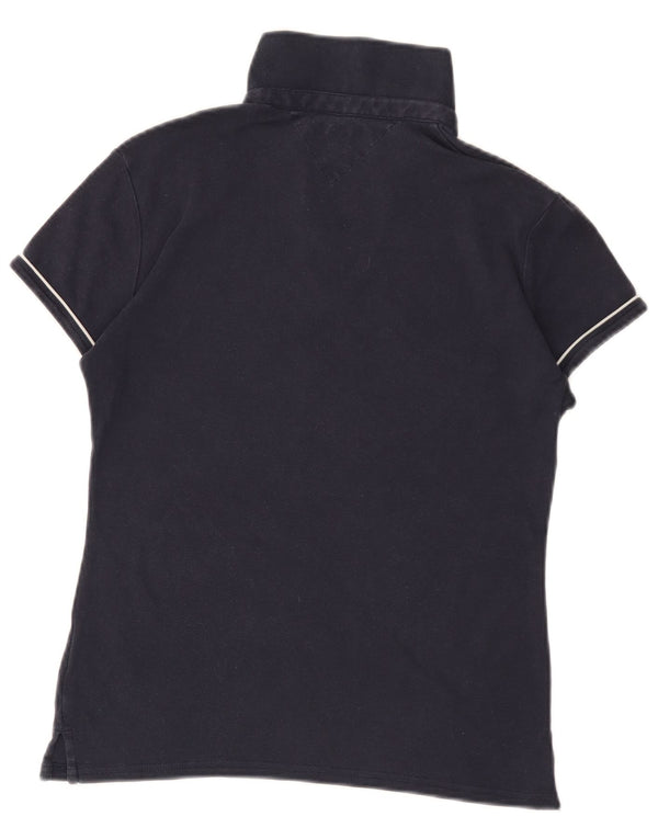 Polo da donna Tommy Hilfiger UK 14 cotone blu navy medio