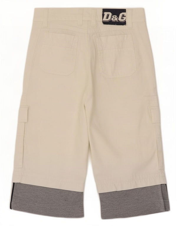 Pantaloni Capri da bambino Dolce & Gabbana 7-8 anni W22 L15 Colorblock bianco