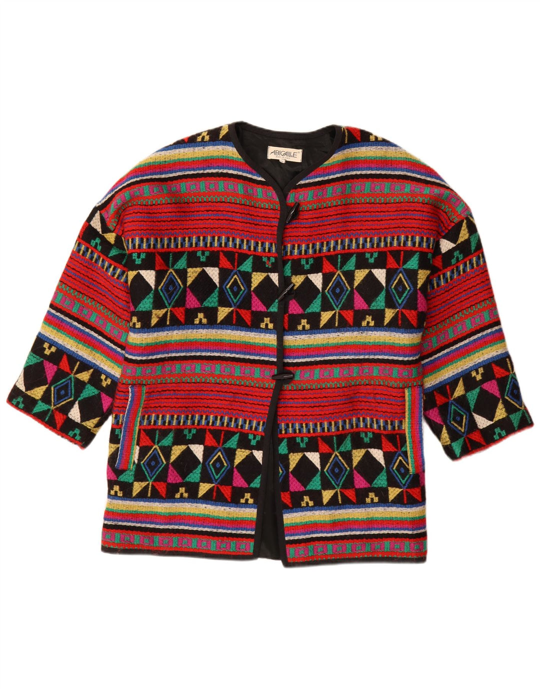 Montgomery oversize da donna vintage IT 44 medio multicolore geometrico