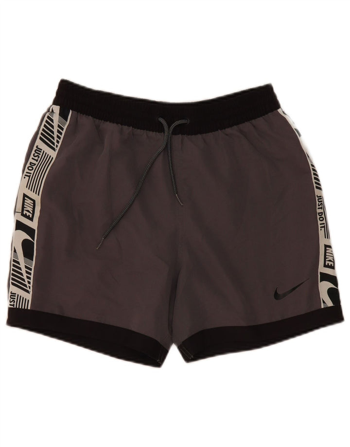Pantaloncini sportivi Nike da donna con grafica UK 10 Small Grey Colourblock
