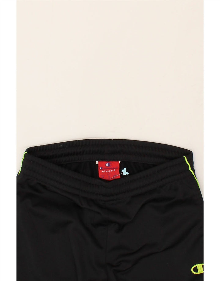 CHAMPION Boys Tracksuit Trousers Joggers 7-8 Years Small  Black Polyester Vintage Champion and Second-Hand Champion from Messina Hembry 