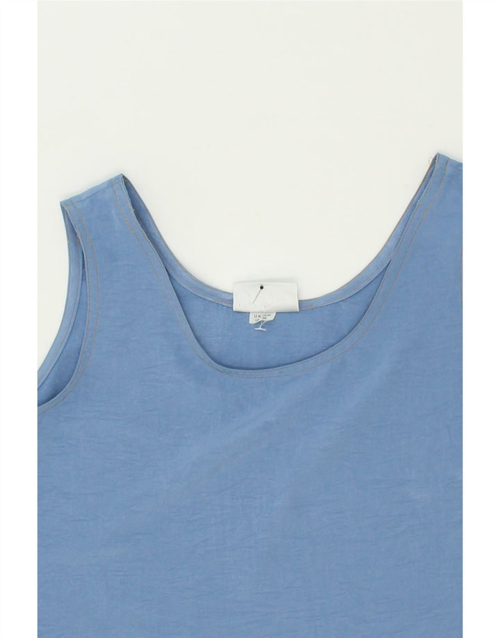 SHELANA  Womens Crop Vest Top UK 12 Medium  Blue Vintage Shelana and Second-Hand Shelana from Messina Hembry 