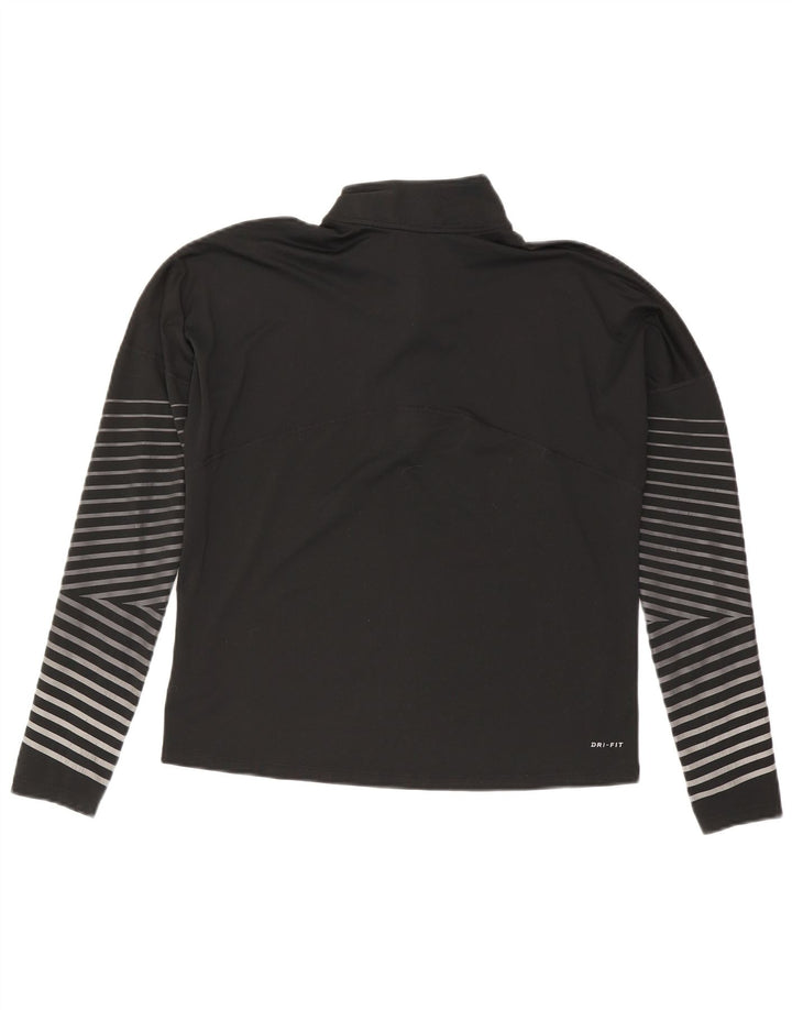 Top della tuta pullover oversize da donna Nike Dri Fit UK 14 medio nero