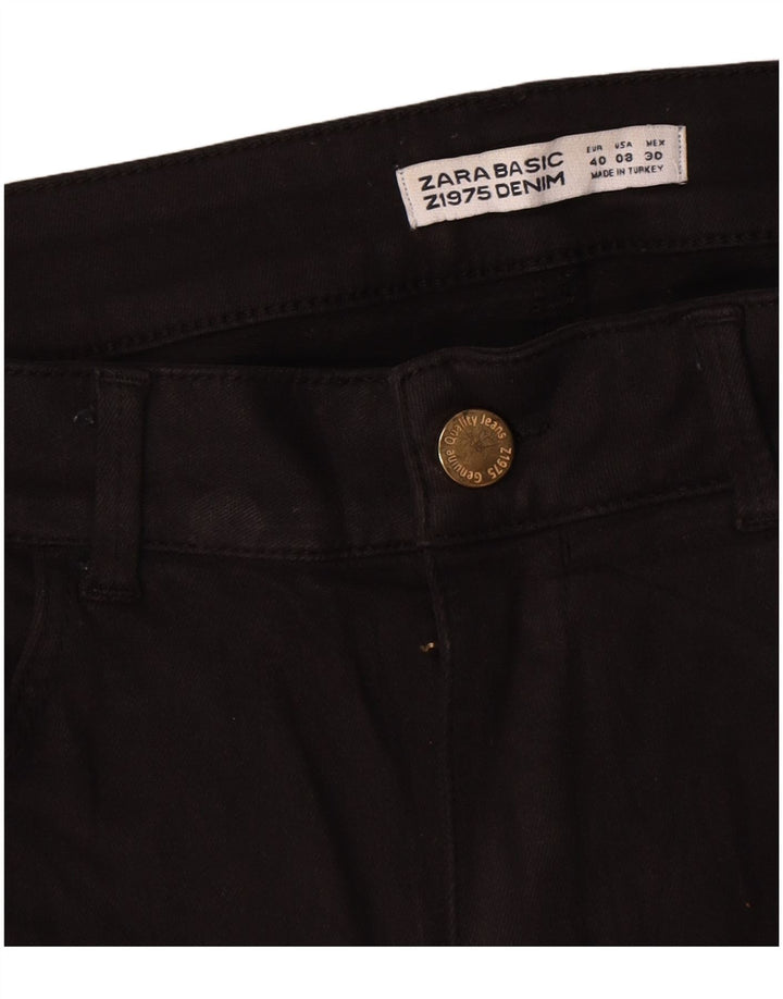 Jeans dritti da donna Zara EU 40 medio W30 L30 cotone nero