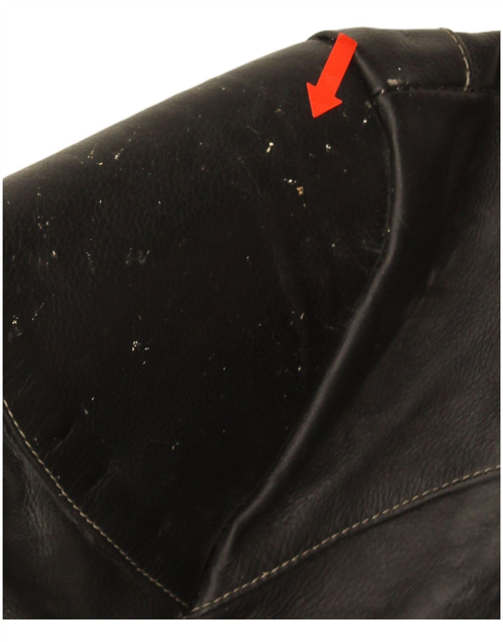 Giacca da corsa in pelle da donna POLO UK 14 pelle nera media