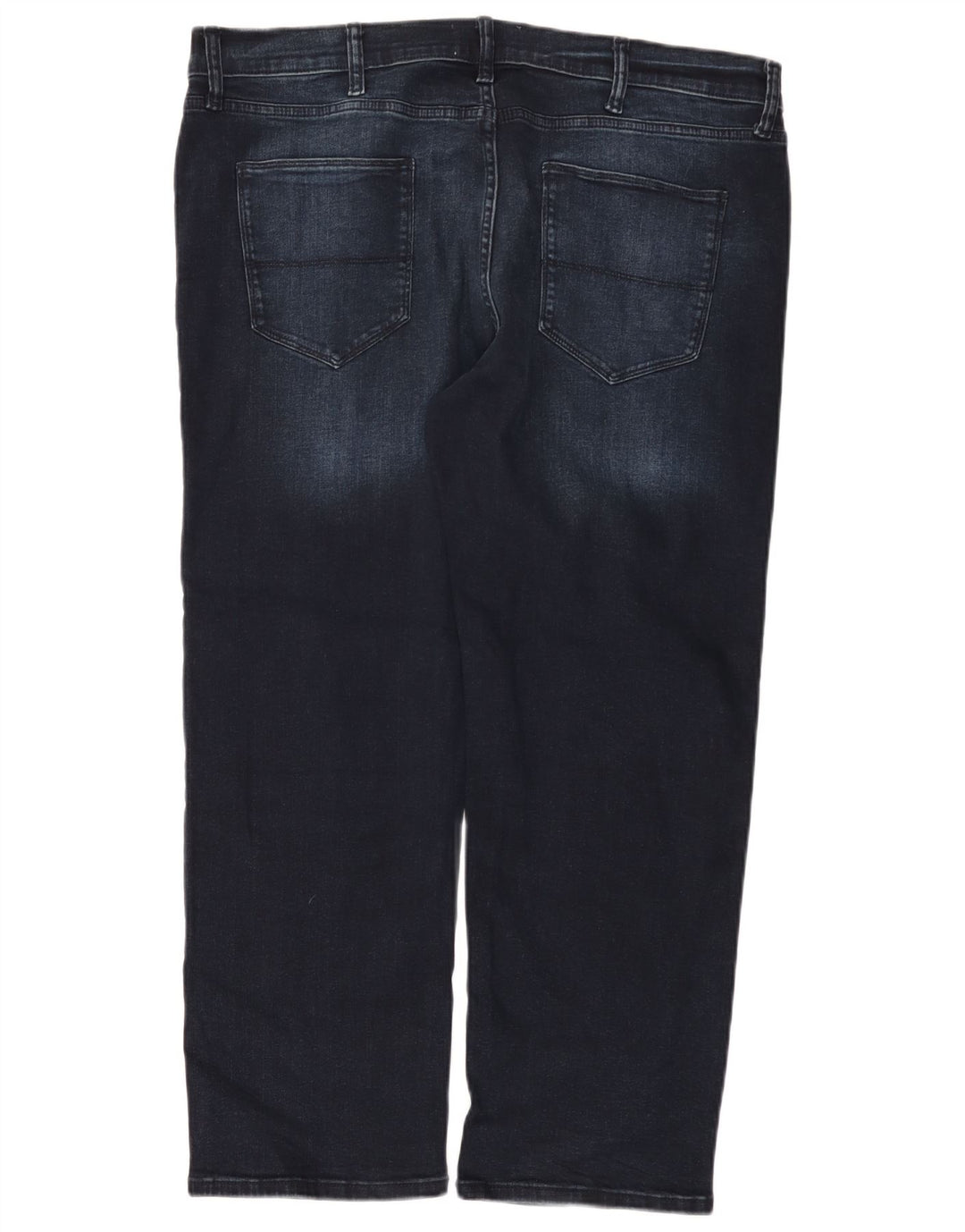 Jeans dritti da uomo Marks & Spencer W38 L29 cotone blu navy