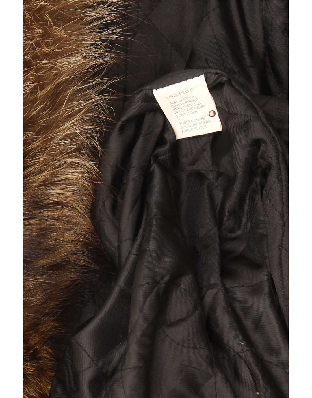 Cappotto oversize in pelle vintage da donna UK 18 XL Nero