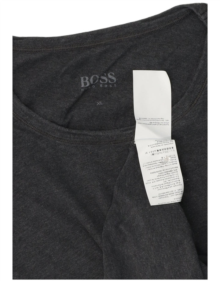 T-shirt da uomo Hugo Boss Top XL in cotone grigio