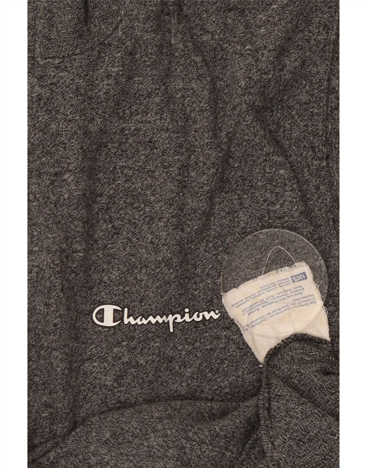 Giacca da tuta da uomo Champion piccola in cotone chiazzato grigio