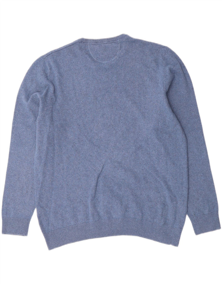 Maglione maglione girocollo da uomo Charles Vogele 2XL lana blu