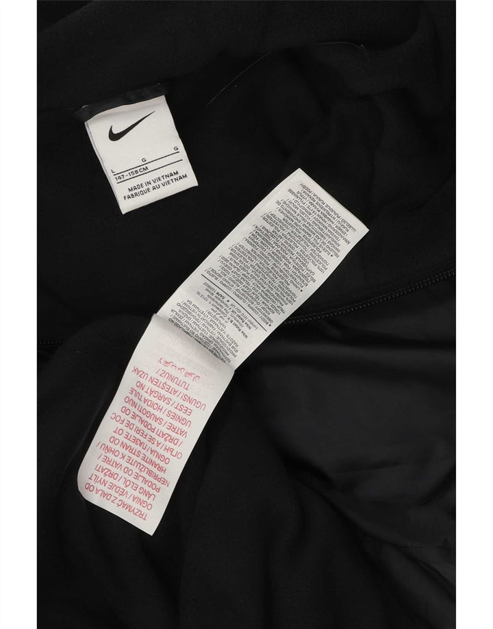 Giacca antipioggia con cappuccio Nike da ragazzo 12-13 anni Large nera in poliestere