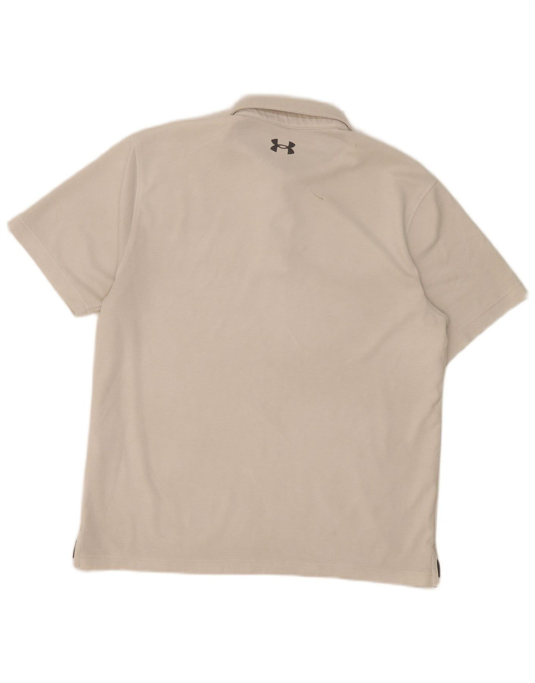Polo da uomo Under Armour grande bianca in poliestere sportiva