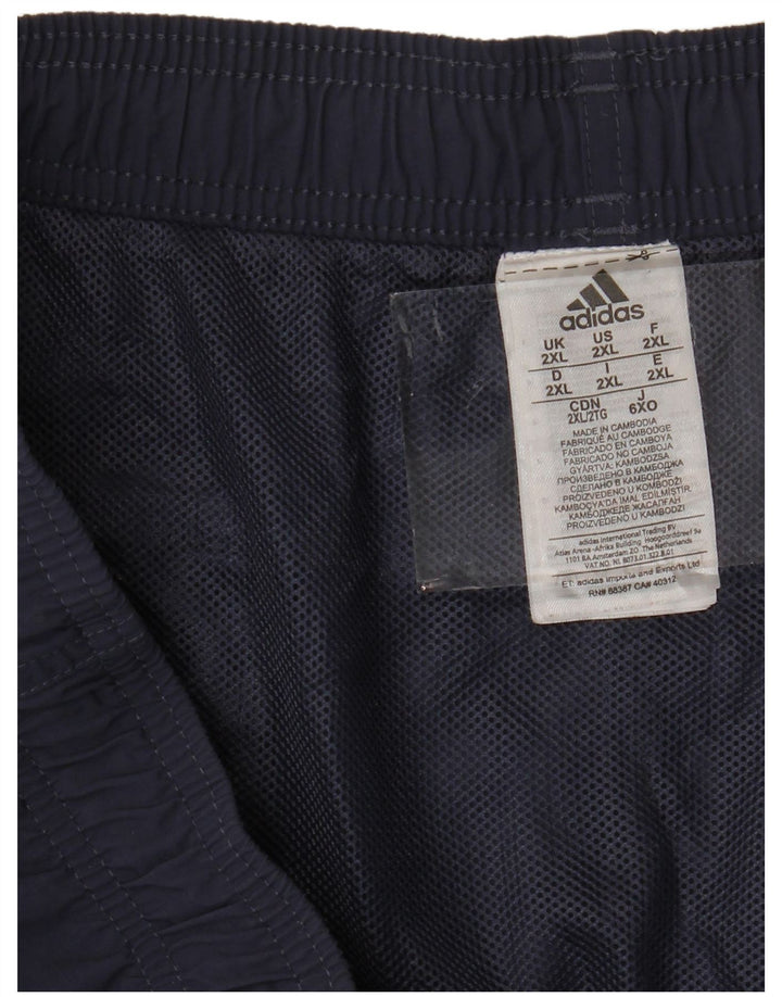 Pantaloncini sportivi da uomo ADIDAS 2XL nylon blu navy