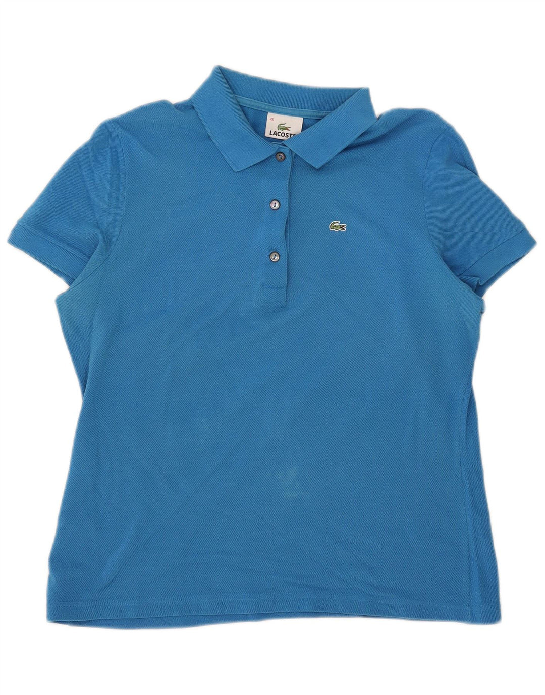 Polo da donna Lacoste taglia 46 XL in cotone blu