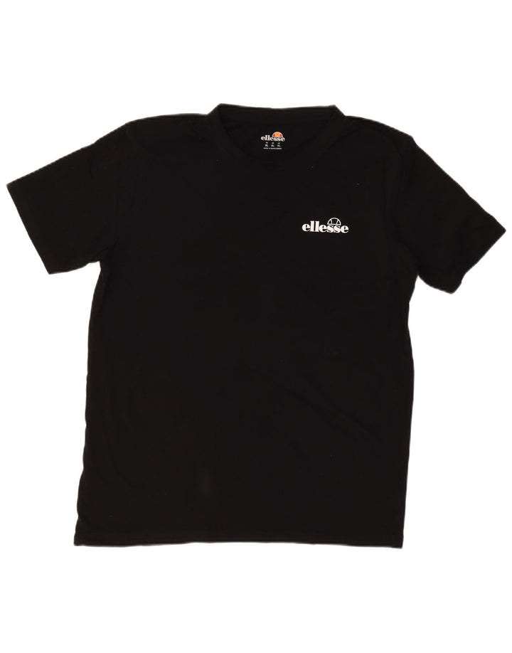 ELLESSE Mens T-Shirt Top XL Black Cotton