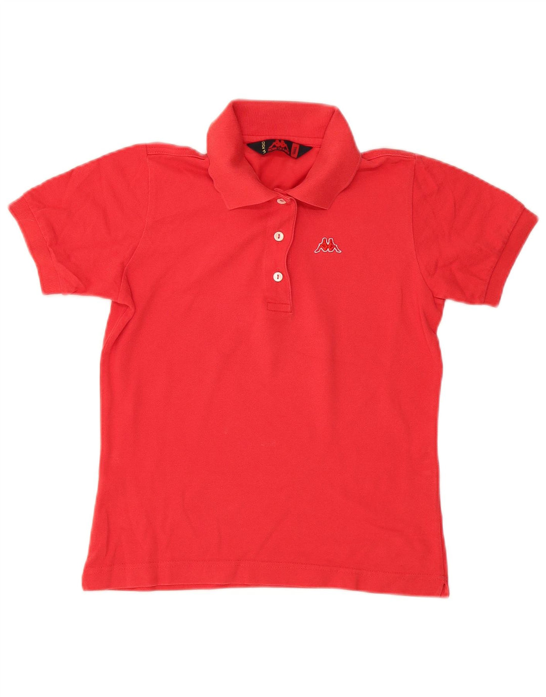Polo Kappa da donna UK 10 piccola rossa in cotone