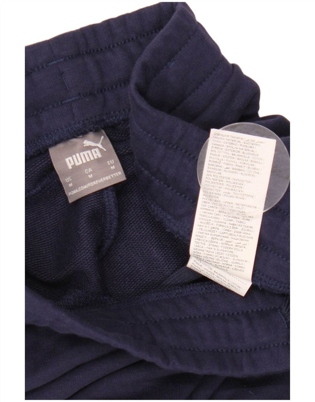 Pantaloni da tuta da donna PUMA Joggers UK 14 Medium Blu Navy Cotone