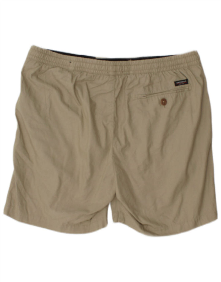 Pantaloncini chino da uomo Superdry XL W38 in cotone beige