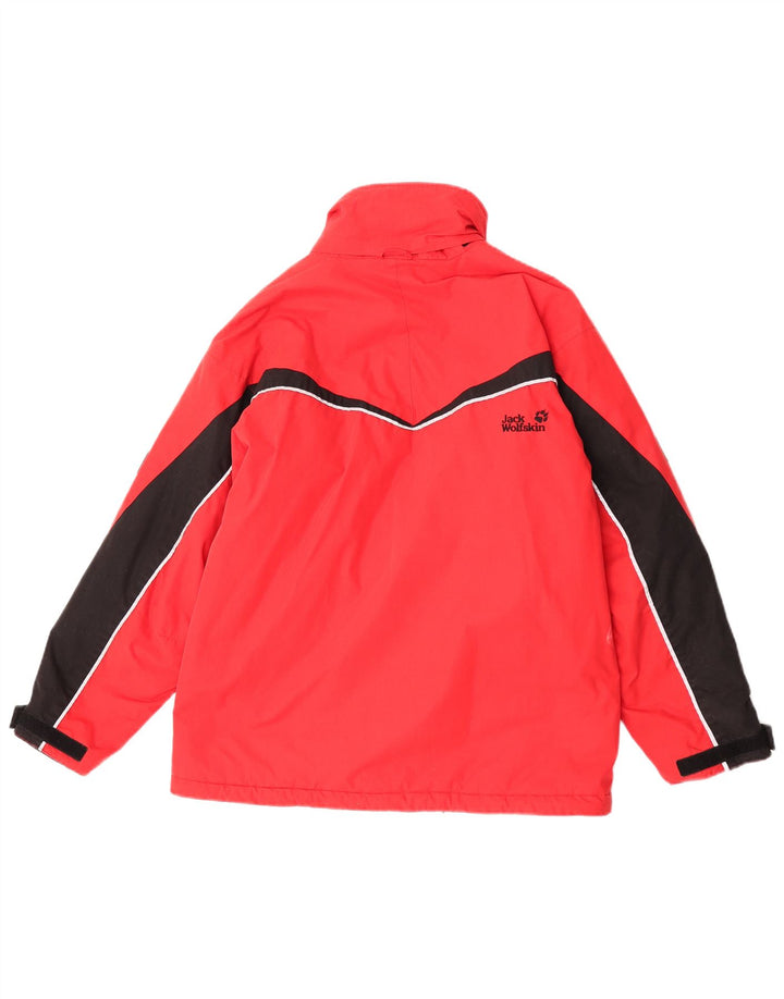 Giacca a vento da ragazzo Jack Wolfskin 11-12 anni Poliestere color block rosso