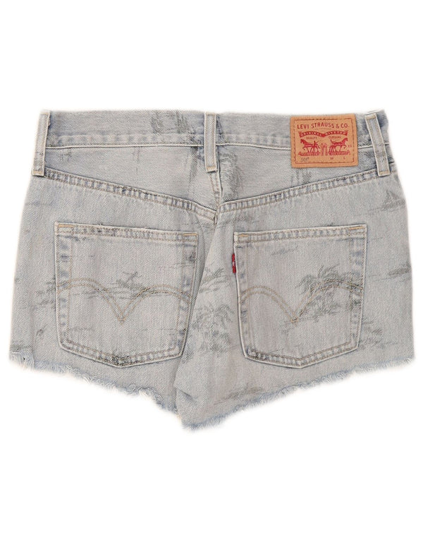 Pantaloncini di jeans Levi's 501 da donna W26 piccoli in cotone blu
