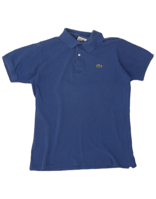 Polo da uomo Lacoste taglia 4 in cotone blu medio