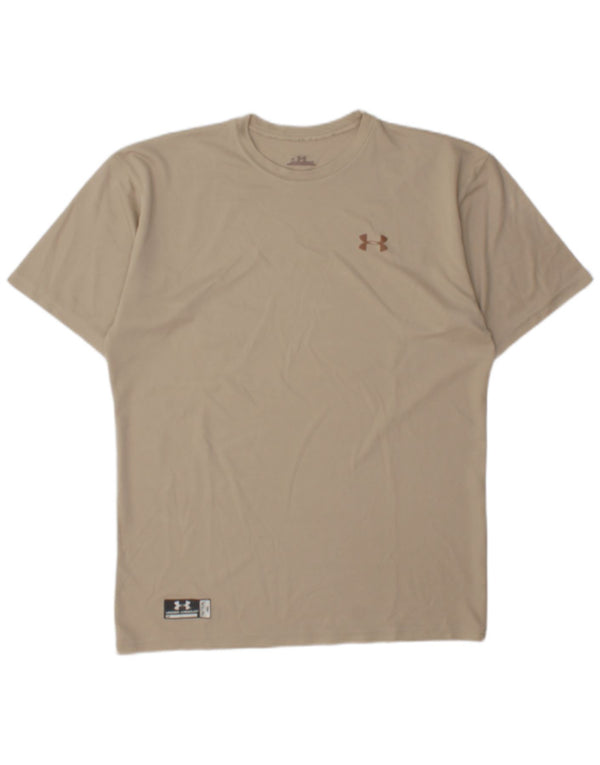 Maglietta da uomo Under Armour Top XL Beige Poliestere