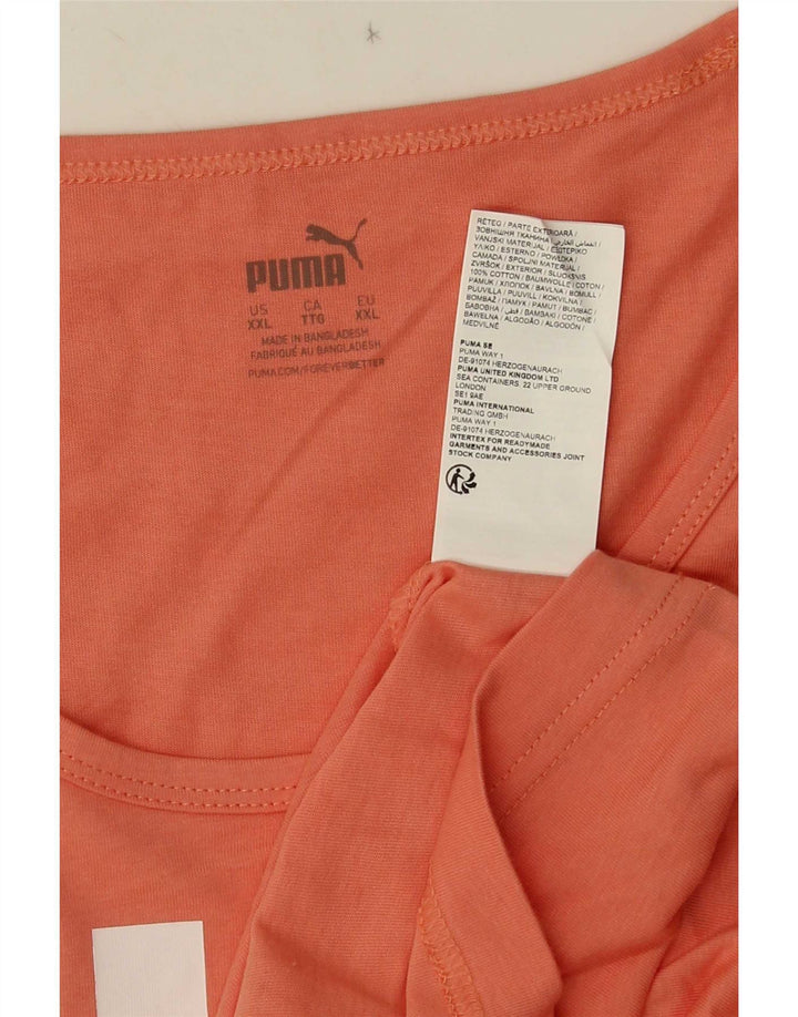 T-shirt grafica da uomo Puma Top 2XL cotone rosa