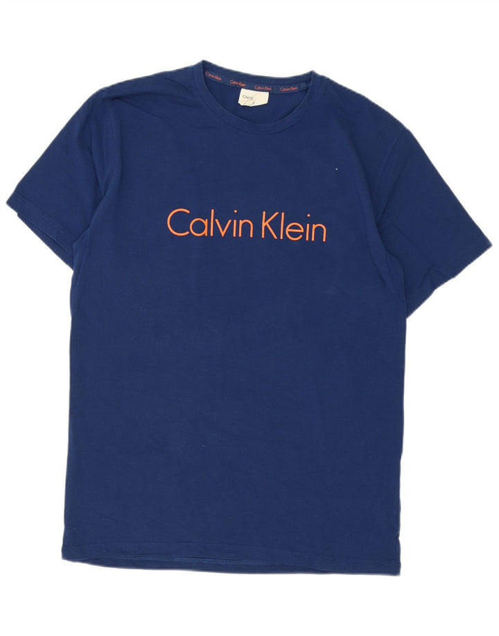 Maglietta grafica da uomo Calvin Klein Top blu medio