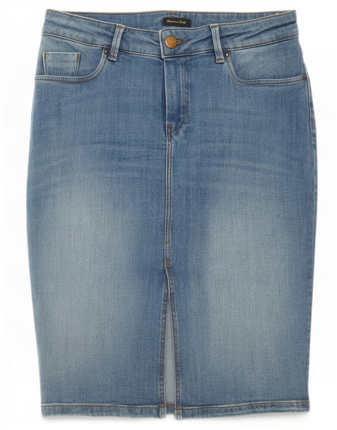Gonna in denim da donna Massimo Dutti EU 38 piccola W28 blu