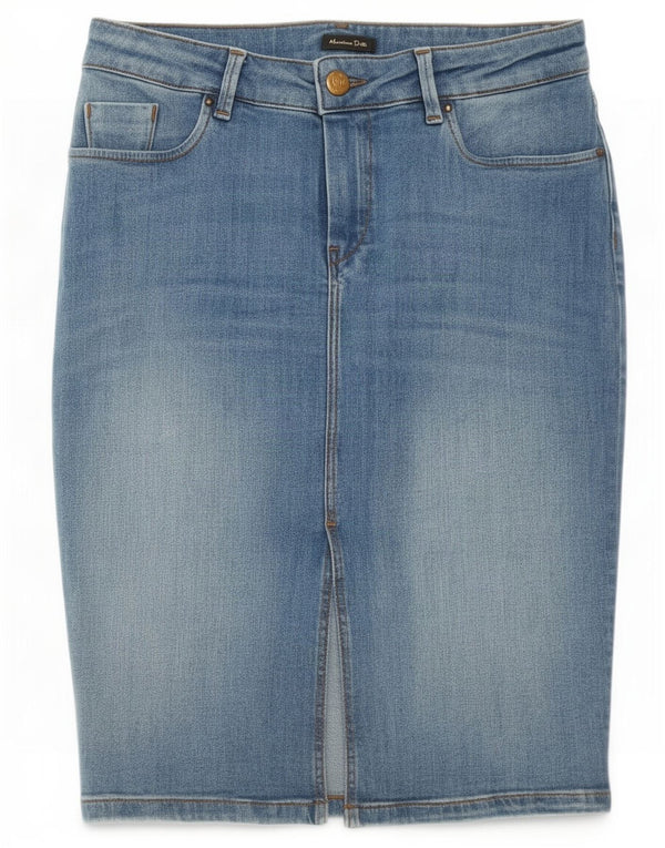 Gonna in denim da donna Massimo Dutti EU 38 piccola W28 blu