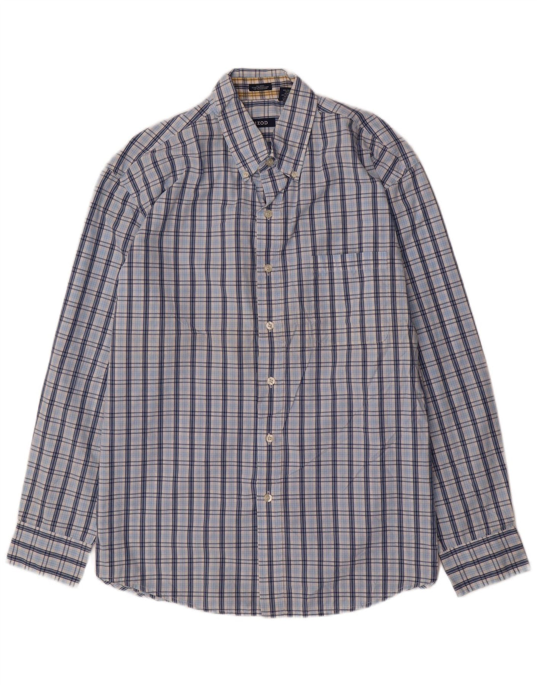 Camicia da uomo IZOD in cotone a quadri grandi blu