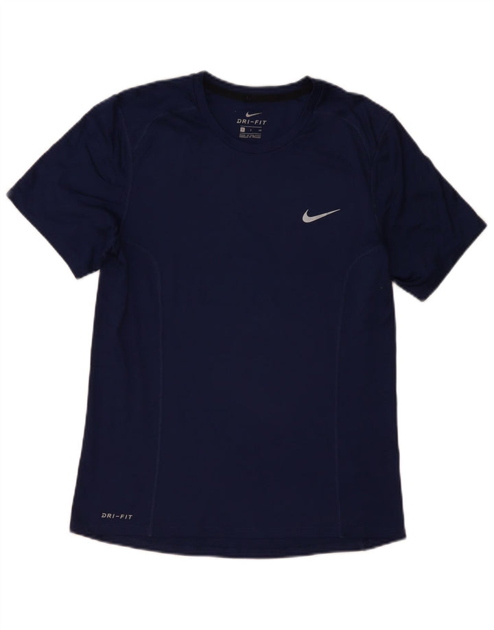 T-shirt NIKE da uomo Dri Fit Top Small Blu Navy
