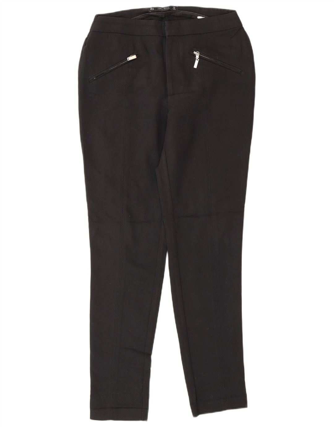 Pantaloni casual slim da donna Zara medi W28 L28 neri