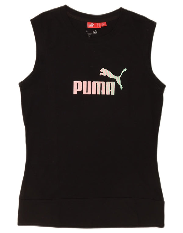 Canotta grafica da donna Puma UK 12 cotone medio nero