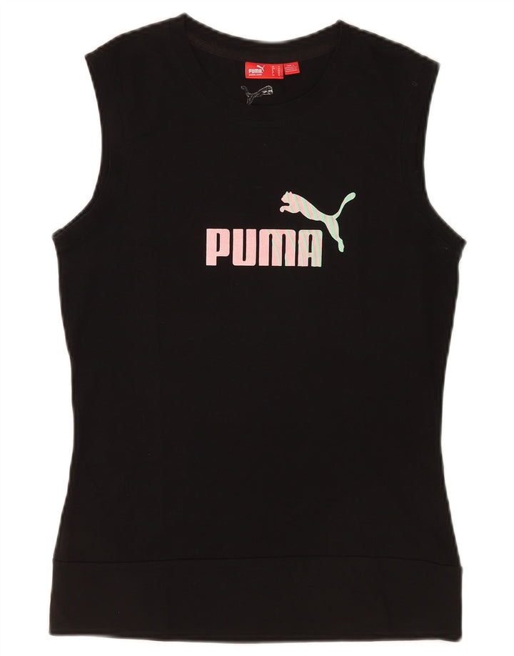 Canotta grafica da donna Puma UK 12 cotone medio nero
