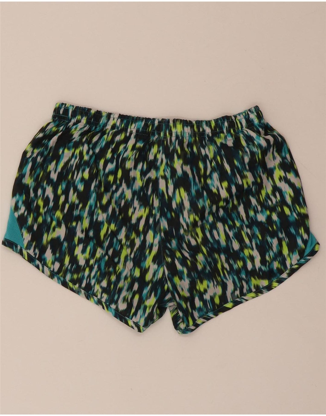 NIKE Womens Abstract Pattern Sport Shorts UK 6 XS  Multicoloured Polyester Vintage Nike and Second-Hand Nike from Messina Hembry 