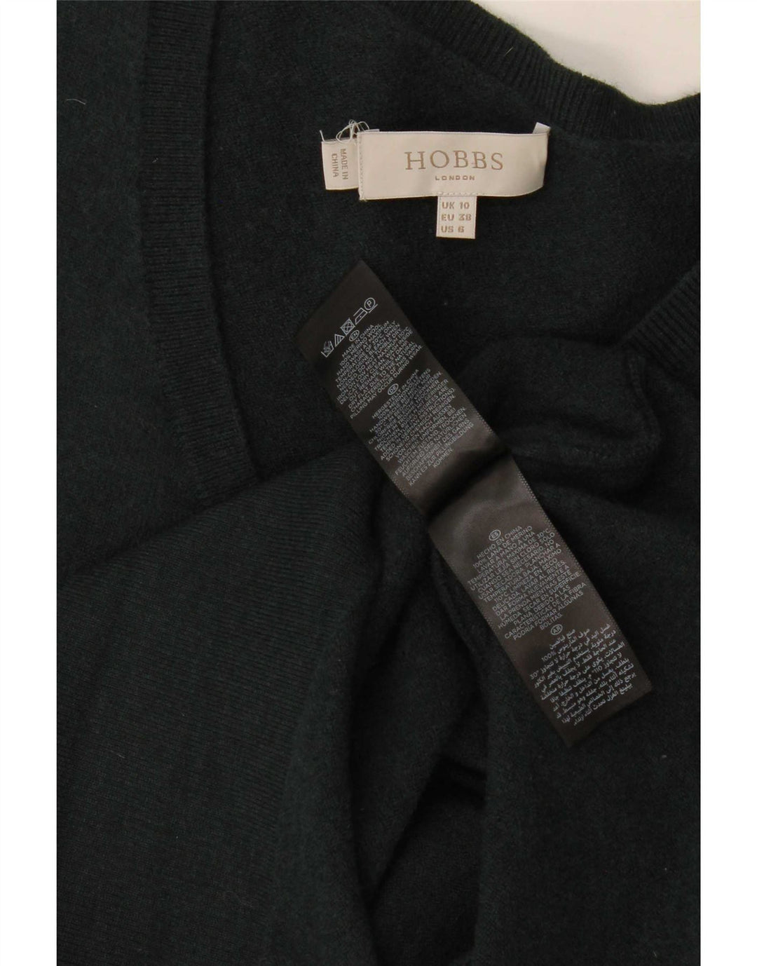 Abito maglione oversize a maniche lunghe da donna Hobbs UK 10 piccolo grigio