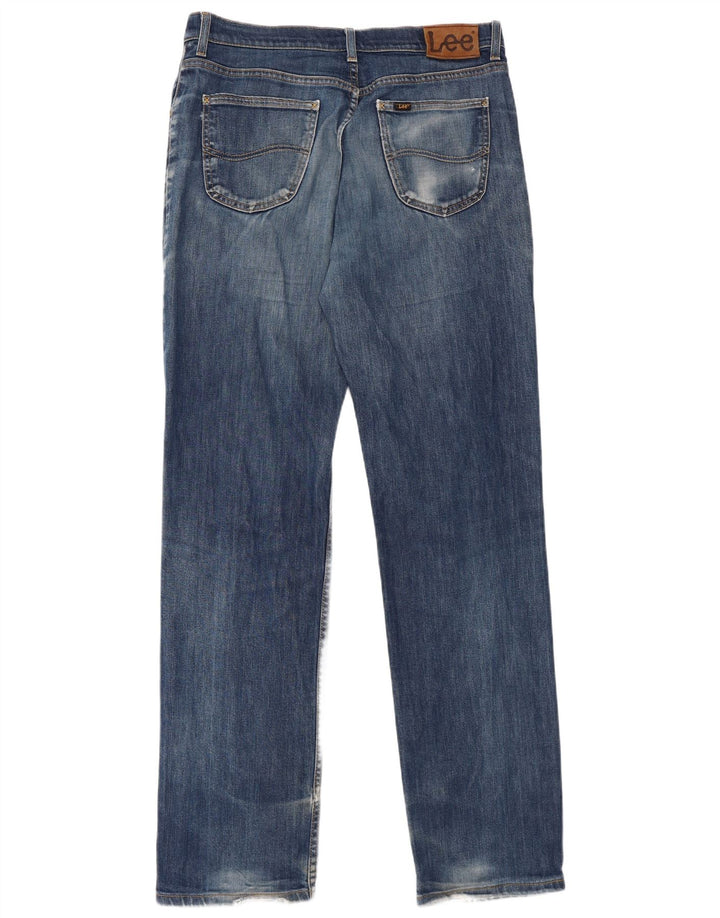 Jeans dritti da uomo LEE Brooklyn W36 L36 in cotone blu