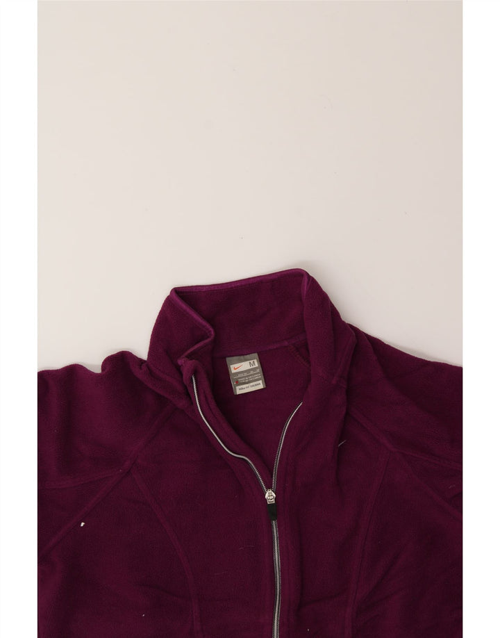 NIKE Womens Fleece Jacket UK 14 Medium Purple Polyester Vintage Nike and Second-Hand Nike from Messina Hembry 