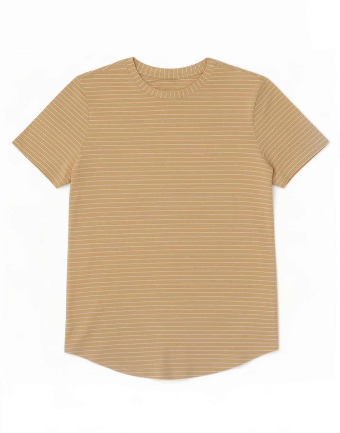 T-shirt da donna Lululemon Top UK 12 a righe beige medio
