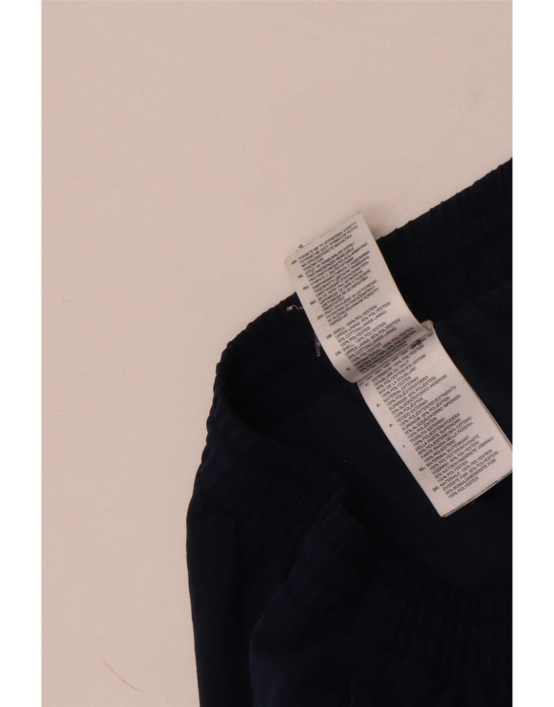 Pantaloni da tuta da uomo Adidas Joggers piccoli in poliestere blu navy