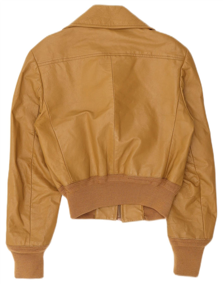 Confezioni Giacca in Pelle Donna IT 44 Pelle Beige Medio