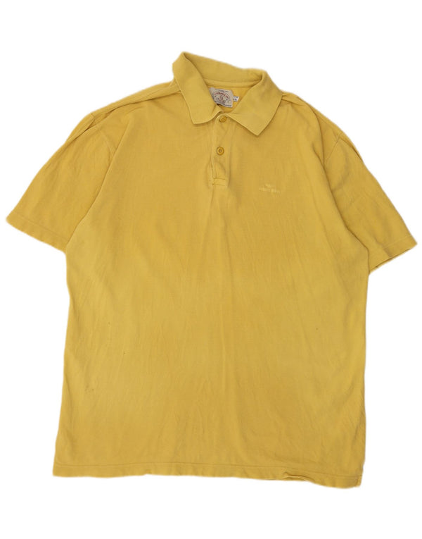 Polo da uomo ARMANI JEANS 2XL in cotone giallo