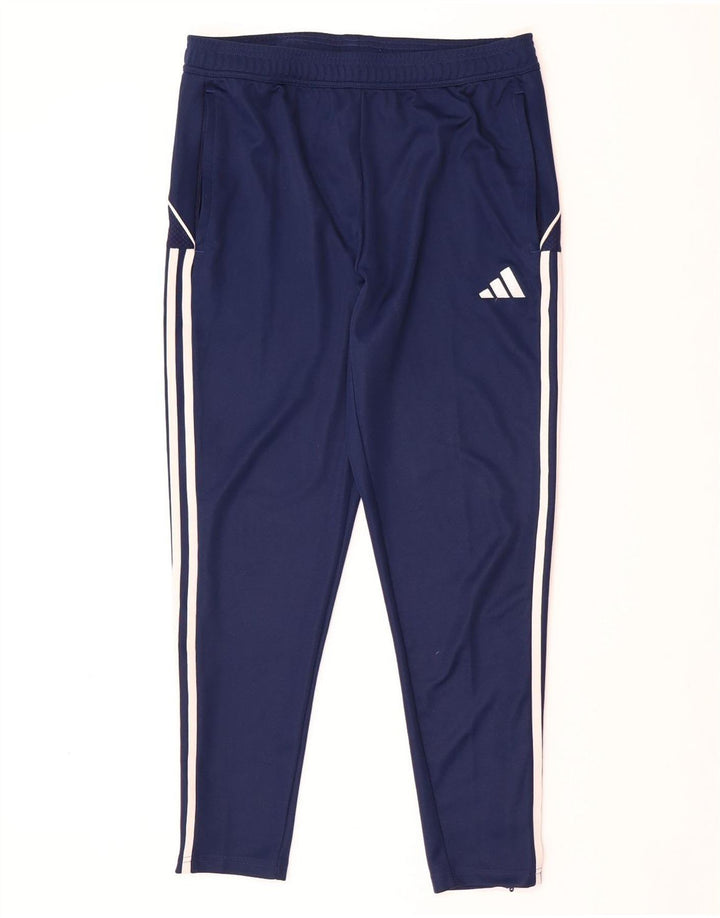 Pantaloni da tuta ADIDAS Aeroready Slim Fit da uomo di grandi dimensioni blu navy
