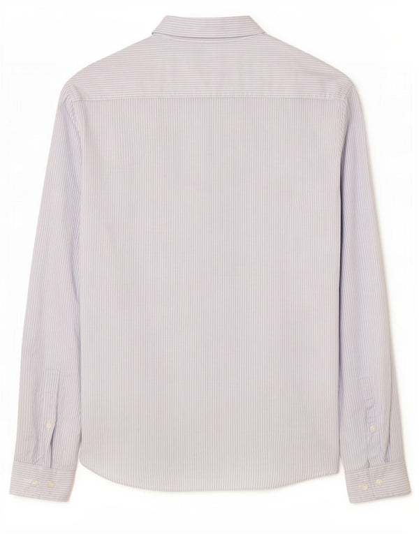 Camicia slim fit da uomo Jack Wills in cotone gessato blu medio