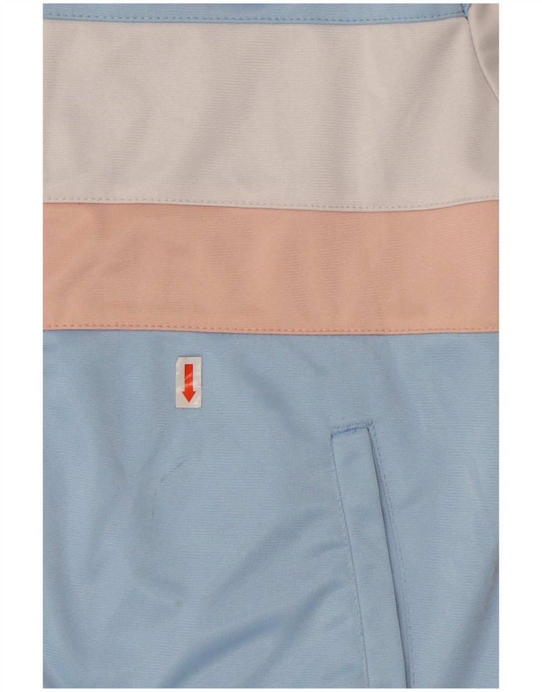 ELLESSE Giacca da tuta da donna UK 10 Small Blu Colourblock Poliestere