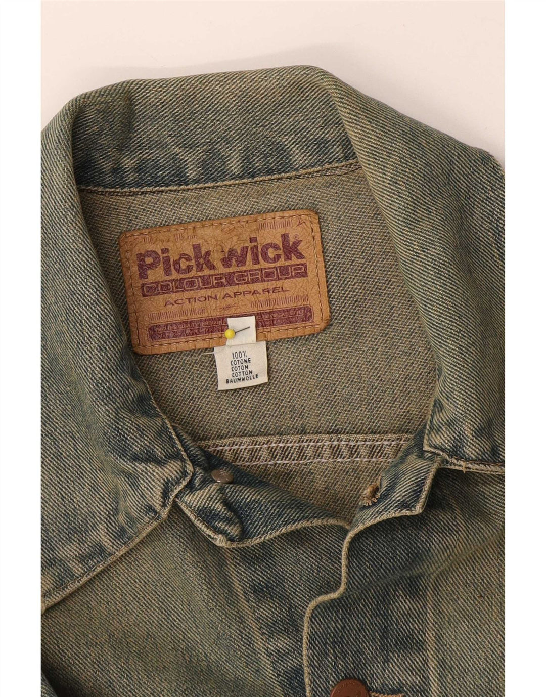 Giacca di jeans da donna Pickwick UK 14 grande cotone blu