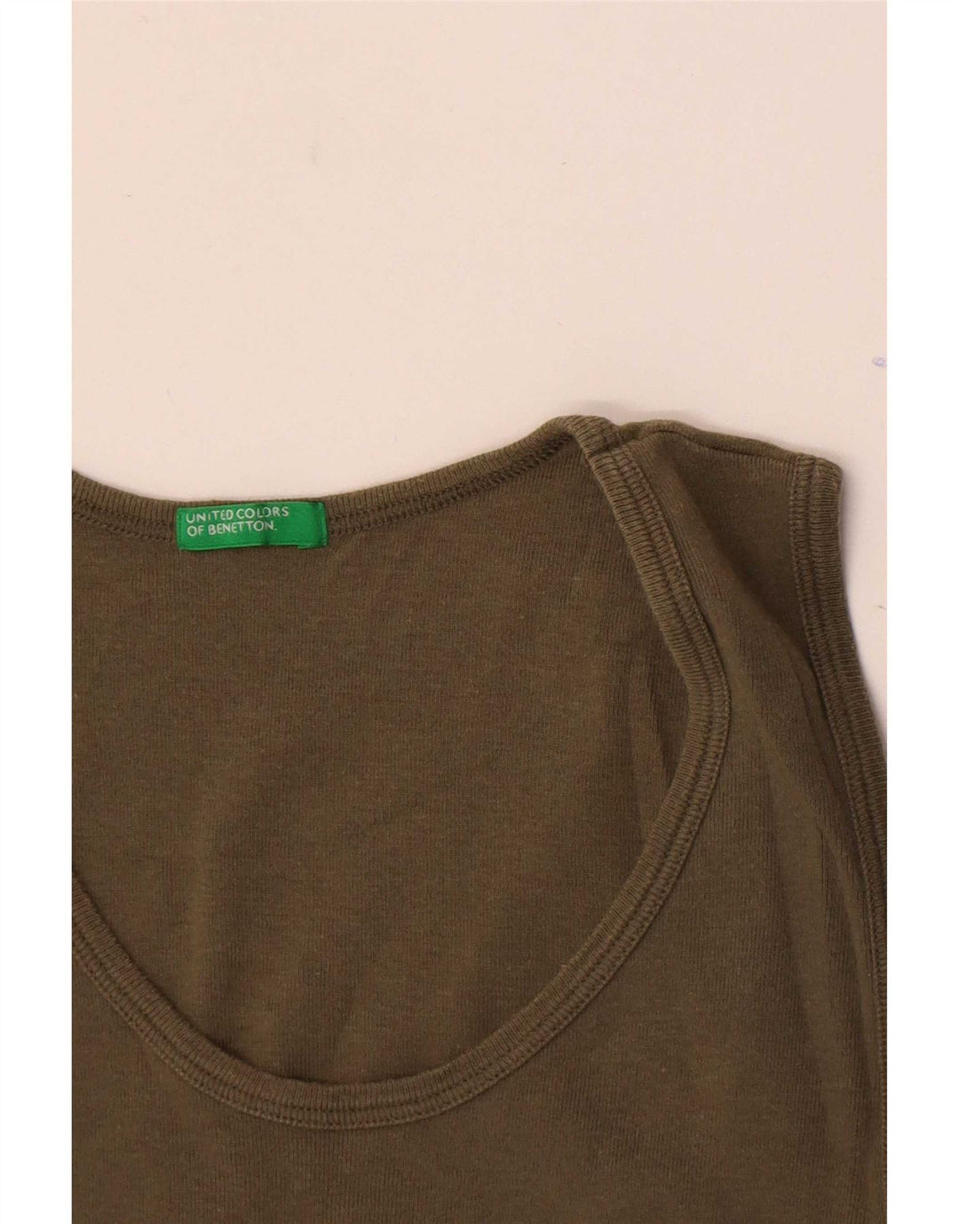 Canotta grafica da donna Benetton UK 8 Small Khaki
